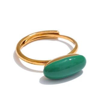 Anillo Jelly Gem Verde