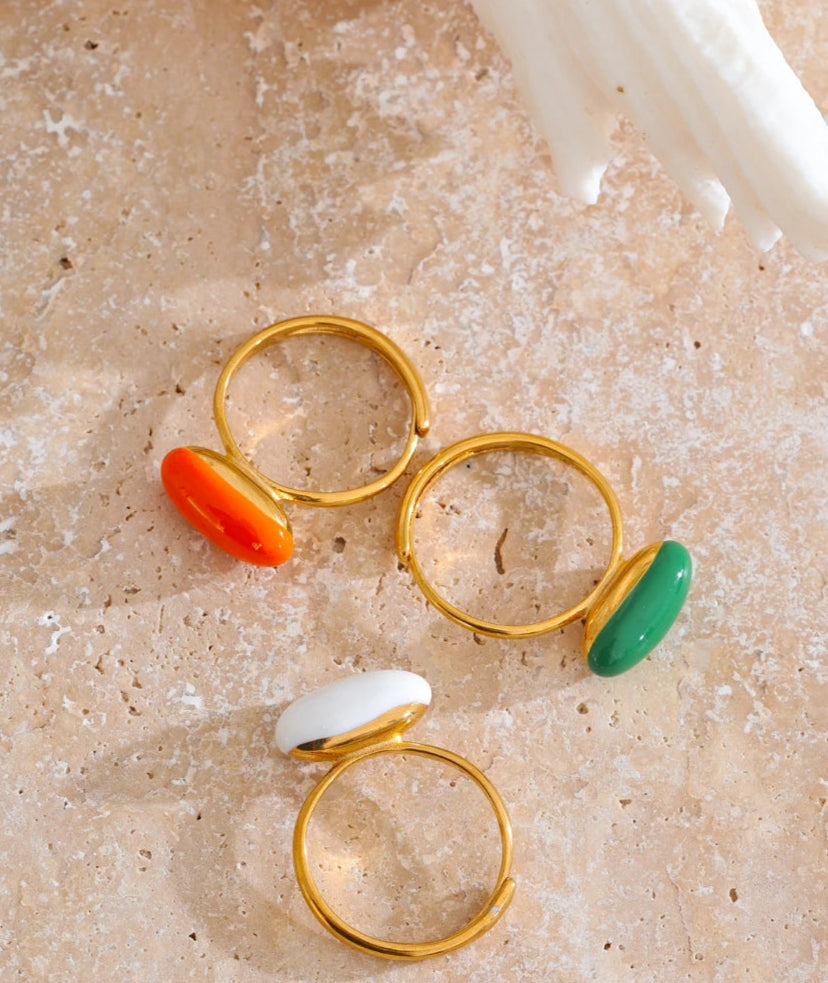 Anillo Jelly Gem Blanco