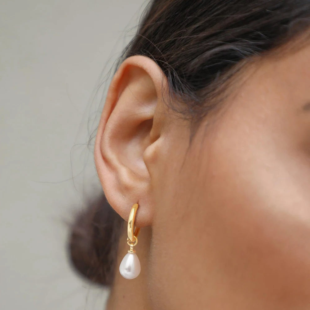 Pendientes Perla de agua dulce - Oro