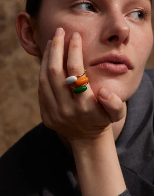 Anillo Jelly Gem Verde