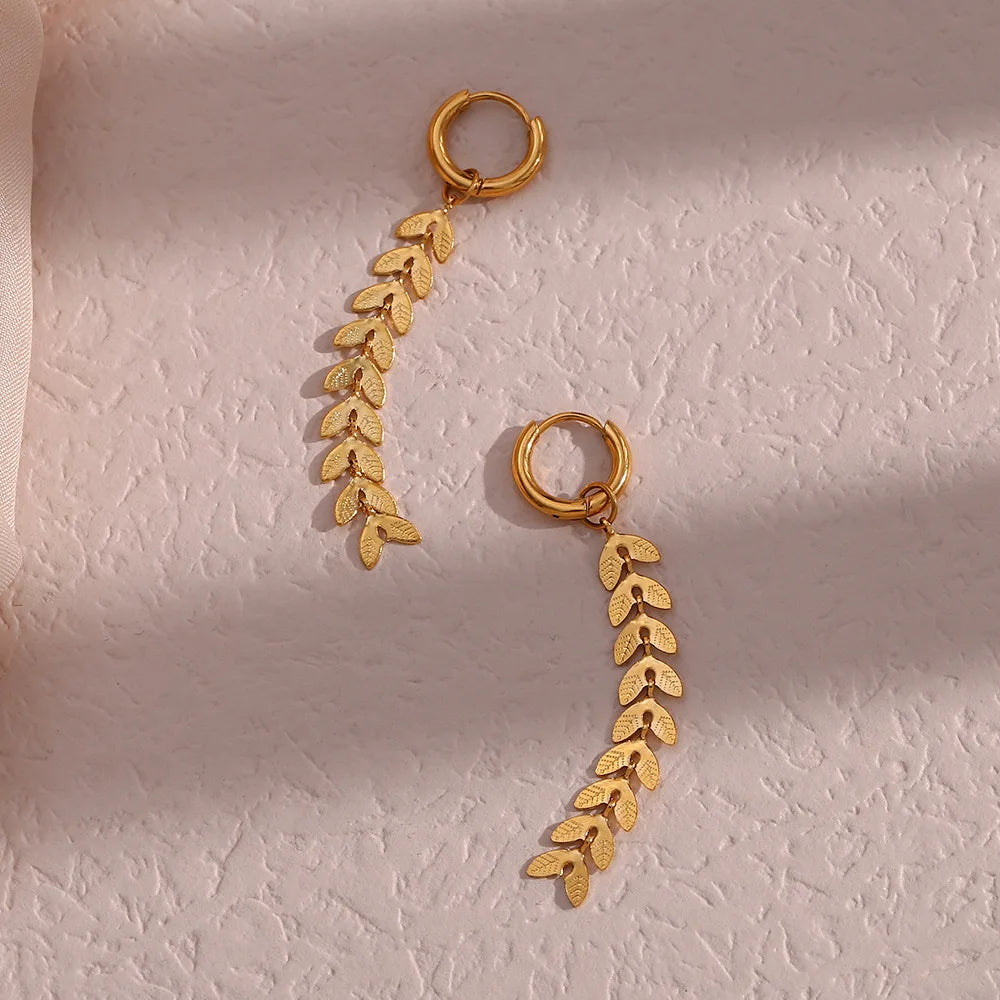 Pendientes Fish Tail Oro