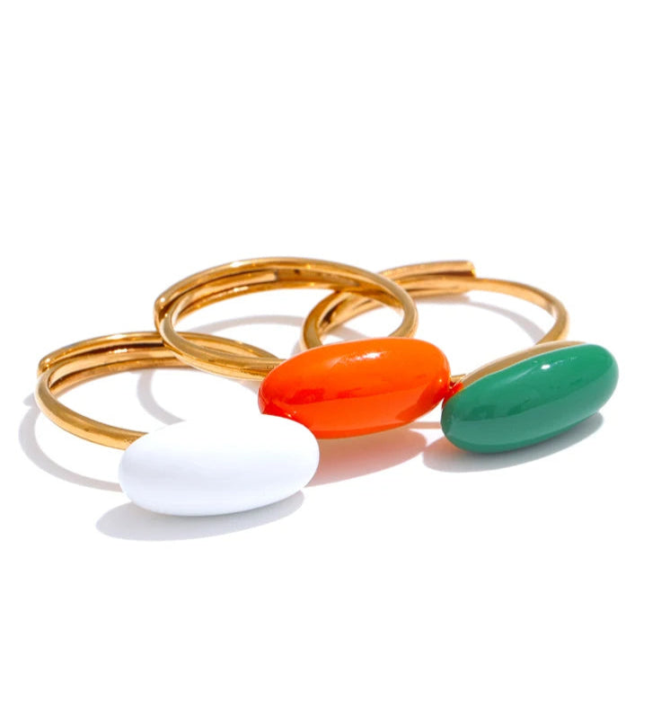 Anillo Jelly Gem Verde