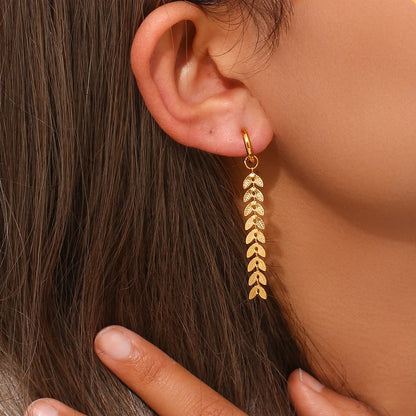 Pendientes Fish Tail Oro