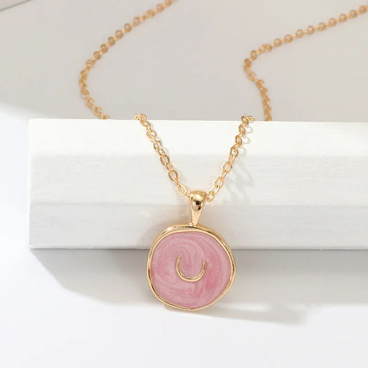 Colgante Luna Rosa