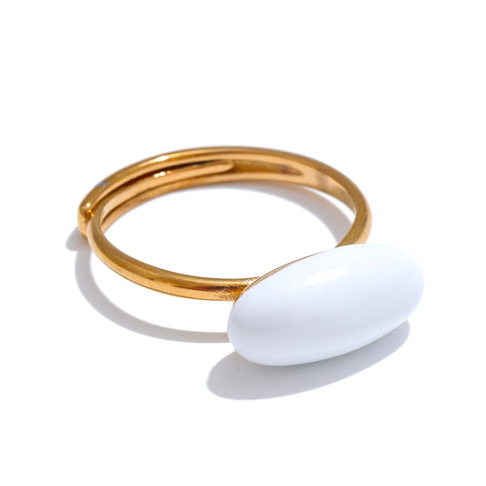 Anillo Jelly Gem Blanco